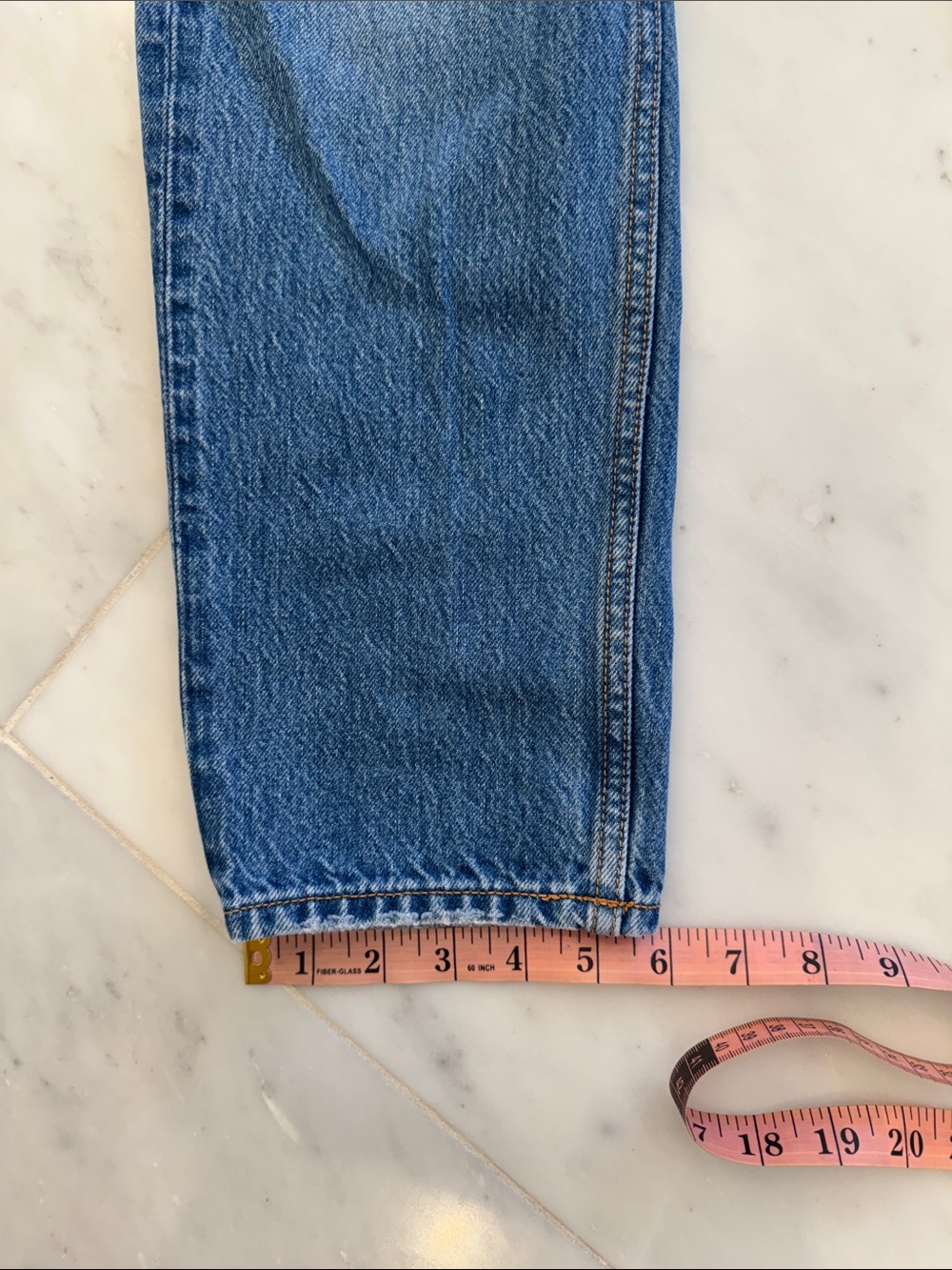 rag & bone Medium Blue Boyfriend Jeans with Button Fly - Picture 6 of 6